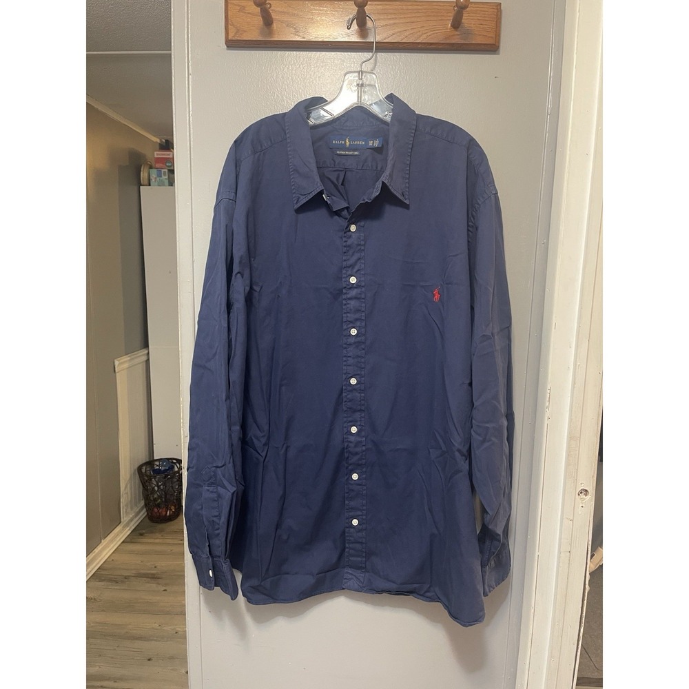 Ralph Lauren Dress shirt Feather Weight Twill 3XB- Navy